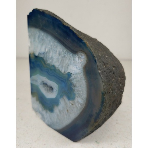 Blue Agate Bookend Crystal Stone - Picture 2 of 12